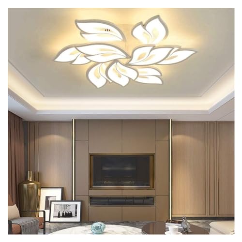 Plafonnier LED salon dimmable avec télécommande pour éclairage chic