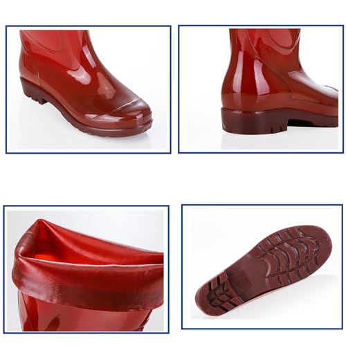 Knee high Mens rain Boots,Classic Comfortable Bgarden rain Shoes Mens,Outdoor Work Waterproof Slip Resistant Fishing Work Boot,for Farming3