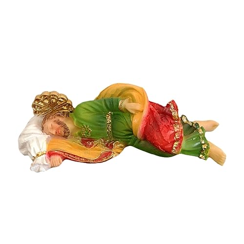 TWTCZOZ Estatua de Figura Católica de Dormido Ornamentación en Resina y Piedra Coleccionable de para Mesa Oficina Iglesia Adecuado para, 11CM, Individual