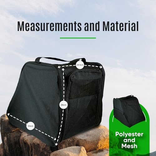 DOJA Barcelona | Portabotas Senderismo | Bolsas Botas | 33x24.5x28 cm | con Bolsillo | Color Negro | Polyester y Malla | para Senderismo, Trekking, Esqui, Snowboard, Bolsa Deporte, Bolsa Viaje - imagen 5