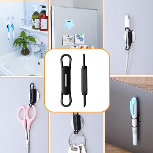 4 Stück Stifthalter Magnetisch Magnetischer Stiftehalter Tragbarer Stifthalter mit Selbstklebend Silikon Magnet Bleistifthalter Clip für Schließfach,Magnetisch, Trocken Abwischbar,Marker-Halter