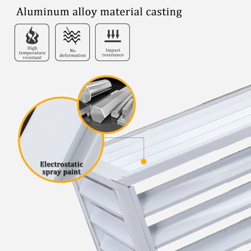 Couvercle de climatisation en aluminium robuste au design architectural moderne - 5