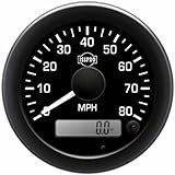 Replacement for International 9670 CABOVER Year 1985 3 .375IN Speedometer Gauge KIT 0-80 MPH by Technical Precision