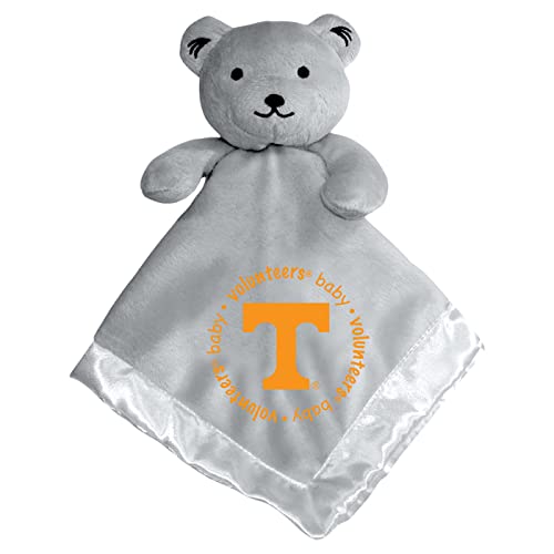 Baby Fanatic Gray Security Bear Blanket - NCAA Tennessee Volunteers Snuggle Buddy - Tennessee Vols Pacifier Clip - Officially Licensed - Baby Safe - Unisex Baby