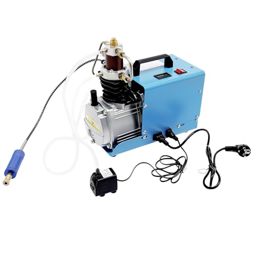 MIKIYUEER Elektrischer PCP kompressor 4500 PS, Luftkompressor Tauchkompressor, 300 Bar 1800W, 13gal/min Luftdurchsatz, Ideal für Tauchflaschen, Paintball-Tanks, Luftdichtheitsprüfungen