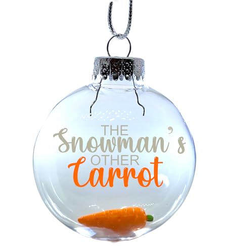Snowman's Carrot - Funny Christmas Ornaments for Adults, Ugly & Silly Ornaments, Gag Gifts