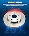 PHILTOP 11.05 inch（280.9 mm） Front Vented Disc Brake Rotors Compatible with Dodge 2001-2007 Grand Caravan, Chrysler 2001-2007 Town & Country, Dodge 2001-2007 Caravan, 2-PC Set replace # 53004