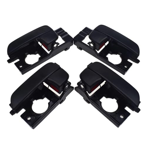 �Ԃ̃h�A�n���h�� Compatible With Hyundai For Accent 2006 2007 2008 2009 2010 2011 82610-1E000 �Ԃ̃C���e���A�h�A�n���h���C���L�b�g�����C���e���A�Ԃ̃h�A�n���h���ƌ݊���(Blac