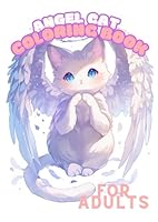 angel cat coloring book B0DFHP9RF5 Book Cover