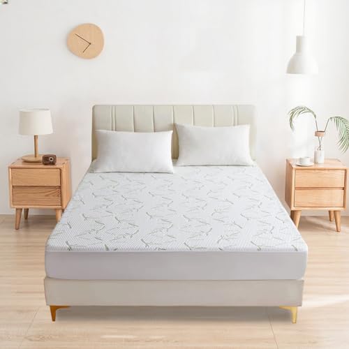 Protector de colchón impermeable 90x200x30 cm transpirable para cama individual de dormitorio 4