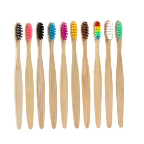 Cepillos de dientes de bambú que evitan el sangrado con filamentos suaves sin plástico