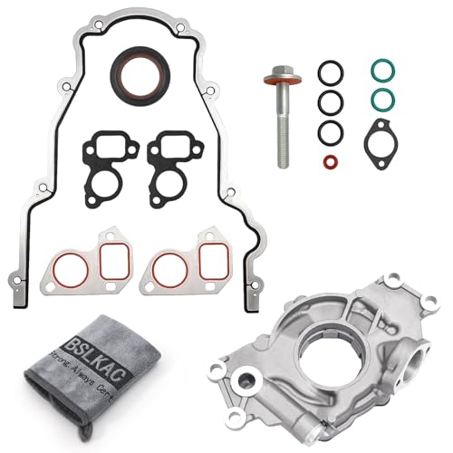 BSLKAC High Volume LS Oil Pump Kit M295HV with Gaskets & Balancer Bolt for GM 4.8,5.3,6.0L V8 Engines Compatible with Chevrolet Silverado Avalanche Suburban Tahoe Trailblazer GMC Sierra (1999-2020)
