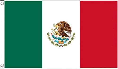 Premium Quality 5Ft X 3Ft 5'X3' Flag Mexico Mexican