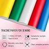 WOWOSS 115Pcs Transfer Paper, 15Pcs Tracing Paper for Sewing, 100Pcs Black Graphite Carbon Transfer Paper, 5Pcs Embossing Tool, for Wood, Fabric, Embroidery, Crafts, 9 x 11Inch