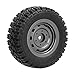 Drfeify RC Off Road Tires, 2Pcs 82mm 1/16 RC Rubber Tires RC Car Spare Part for SCY 16103 1/16 RC Off Road Car