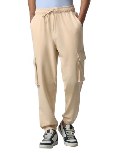 Bewakoof Men's Cotton Oversized Fit Joggers|Bewakoof Air