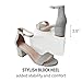 J. Adams Daisy Heeled Sandals - Ankle Strap Low Block, Open Toe Dress Pumps, Chunky Heels - Dressy Shoes for Women - Bridal, Wedding, Summer Sandals