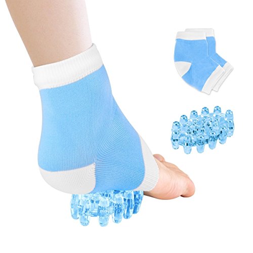 Heel and Ankle Support,Pain Relief Kit,Plantar Fasciitis Socks(1 Pair), Foot Massager(1 Piece) by Dr.HeiZ