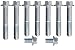 ICT Billet Engine to Transmission Bolt Kit Compatible with Mustang GT 4.6L T5 Manual Trans Kit Set 205 551205