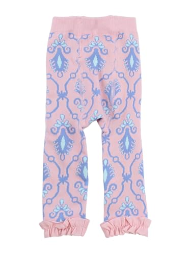 Image of RuffleButts Baby Girls Patterned Footless Ruffled Tights - Ruffle Tights | For Female Infants And Toddlers, Everyday Wear, Special Occasion Outfits, Layering Essential