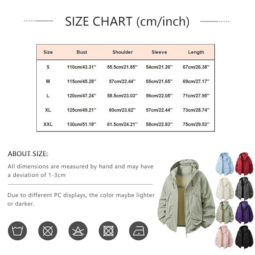 Men's Lightweight Waterproof Rain Jacket with Hood for Golf Hiking Travel Lightweight Windproof Outdoor Coat3