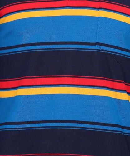 Image of INKKR Polo Neck Full Sleeve Striped Men's Tshirt