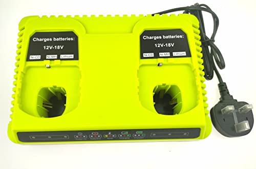 Cargador rápido P117 eficiente para mantener vivas tus baterías Ryobi de 12V-18V
