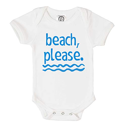 Image of The Spunky Stork Beach Please Organic Cotton Baby Bodysuit