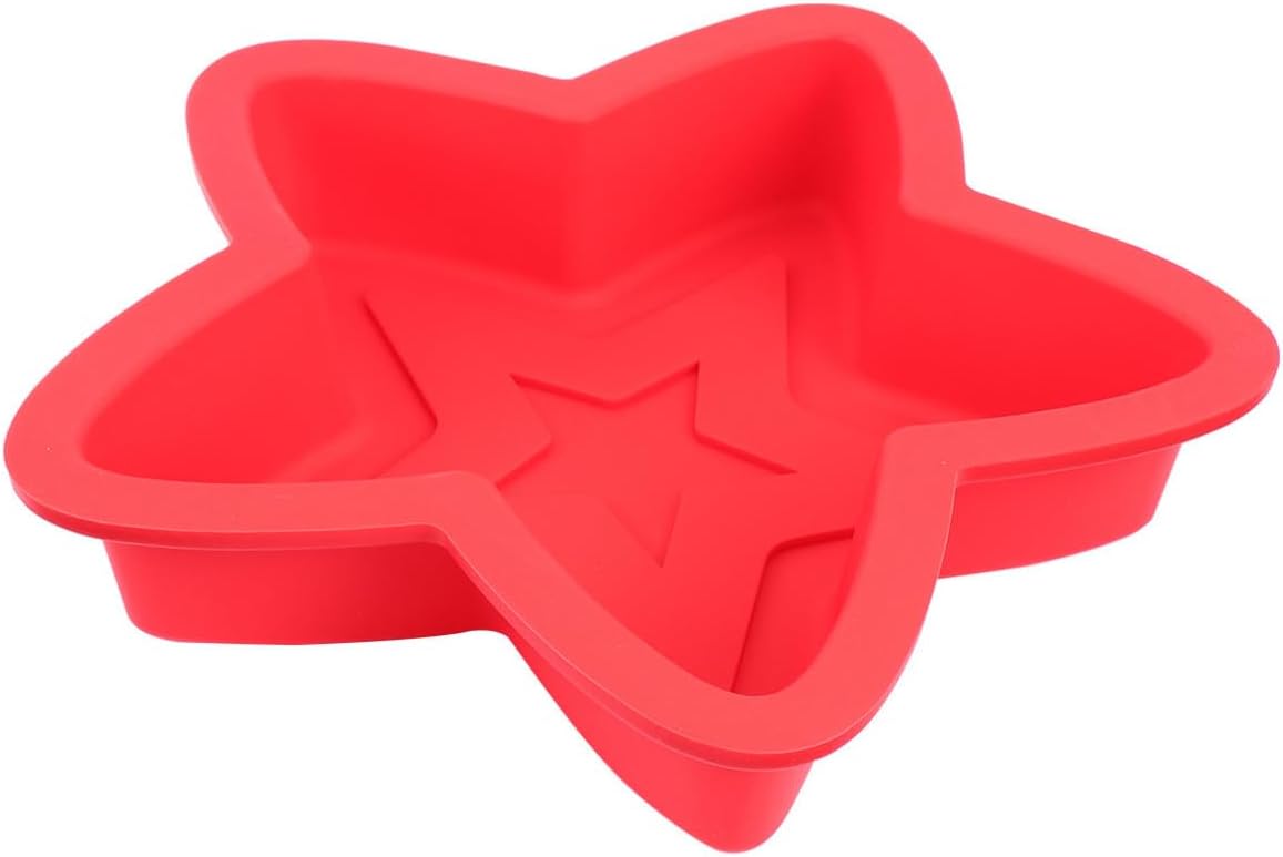 ABOOFAN Pentagram Cake Mold Pan Silicone Non Stick Bakeware for Oven