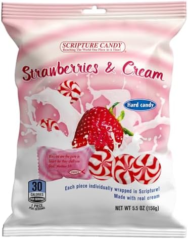 Scripture Candy, Strawberry & Cream 5.5 Ounce Bag