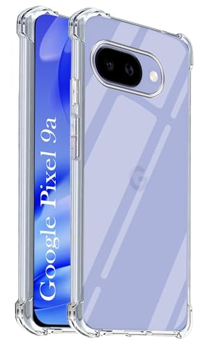 Image of Jkobi Shockproof Crystal-Clear Back Cover for Google Pixel 9A (Anti Yellow Case | Drop & Camera Protection | Hard Polycarbonate)