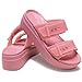 Crocs Women's Brooklyn Buckle Low Wedge Rosette 10 Medium