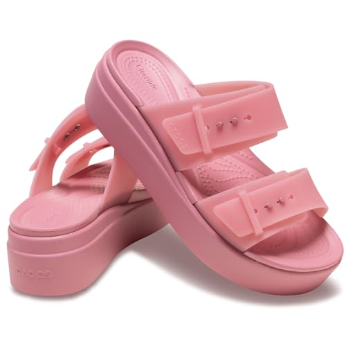 Image of Crocs Women's Brooklyn Buckle Low Wedges