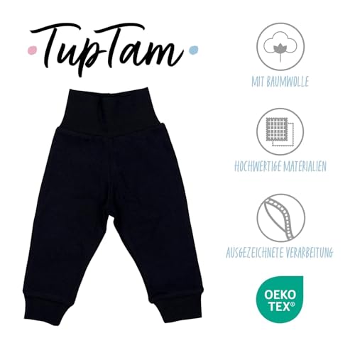TupTam Pumphose Baby Jungen 3er Pack – Bequeme Baby Hosen Jungen aus Baumwolle, Oeko-TEX Zertifiziert, Farbe: Farbenmix 4, Größe: 110