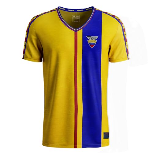 GOALMASTERS Camiseta Retro Ecuador 1998 para Hombre | Edicin Clsica | Mundial 2002 | Tallas Adulto | Hinchas Ecuatorianos (US Alpha Medium Regular Regular La Tri)