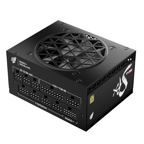 1ST PLAYER SFX-GLD-850W PSU Fully Modular PC ATX Power Supply-Computer Power Supplies,80 Plus Gold,ATX 3.1/PCI-E 5.1/Silent FDB Fan with Zero RPM (Black)