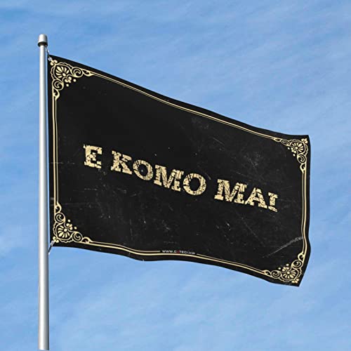 Drapeaux pour dortoir E Komo Mai paillasson aloha grand format 152x244 cm