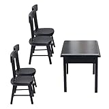 Maison de poupée avec mini-chaise : un joli cadeau pour les enfants ou les amis lors d'occasions spéciales comme un anniversaire, noël, le nouvel an et bien d'autres. table miniature pour maison de poupée