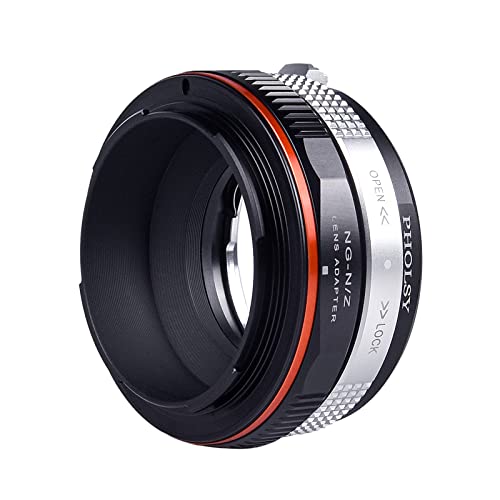 Image of PHOLSY FTZ Lens Mount Adapter for Nikkor F (G-Type) Lens to Nikon Z Mount Camera Body Compatible with Nikon Z fc, Z30, Z9, Z6 II, Z7 II, Z6, Z7, Z5, Z50, Lens Adapter with Aperture Control Ring