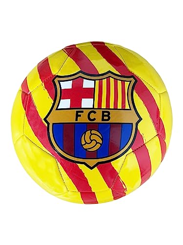 Balón Fútbol Barcelona Oficial Balón Fútbol Blaugrana. Talla para Adultos y Niños. Modelo Catalán Tercera Uniforme (Talla 5 - Grande)