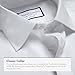 Charles Tyrwhitt Shirts for Men – White Twill Non-Iron Formal Dress Shirt – Long Sleeve Cotton Shirt – Wrinkle Free Office, Wedding & Business Attire - Slim Fit with Classic Collar