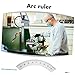 45Degree Scale Ruler for Milling Machines Angle Protractor Durable Arc Gauging Tool Compact Design for for Professionals and DIY Enthusiasts