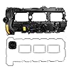 Tapa de válvula de motor con kit de pernos de junta y tapa de aceite para 2010-2017 335i 535i 2011-2019 X3 X5 X6 2013-2015 740i 740Li 3.0L reemplazar 11127570292