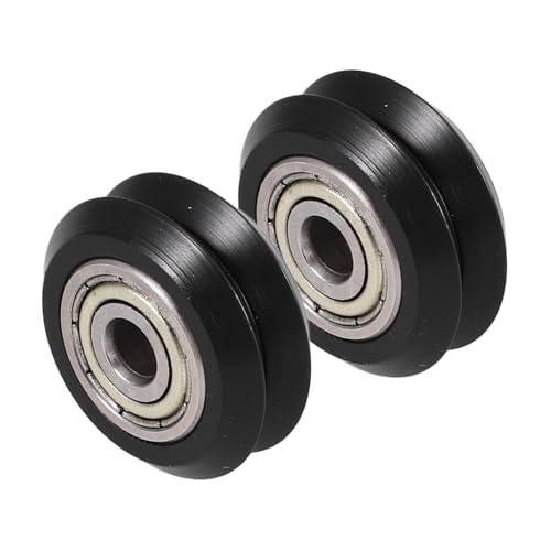 2Pcs 3D Printer Bearing Wheels Plastic V Groove Pulley for Printers