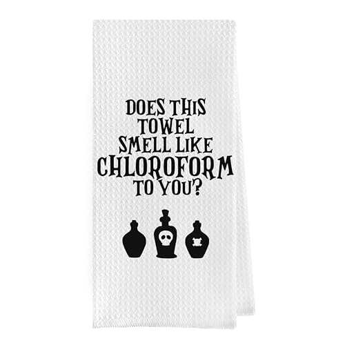 Geqtt Funny Kitchen Dish Towels - Funny Waffle Weave Microfiber