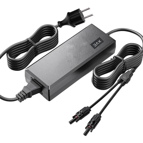 AIFIZO AC auf MC4 Ladegerät, 54V/3A 162W, für SolarFlow 1200 / Hub 2000 / AIO2400 / Solix, Geeignet für den Einsatz im Winter und in der Regenzeit