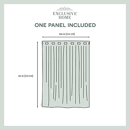 Exclusive Home Curtains Loha Single Curtain Panel, 108X84, Dove Grey #TOP5
