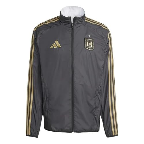 adidas LAFC Anthem Men's Jacket 25/26 - Black (US, Alpha, Large, Regular, Regular, Black)