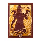 Displate - Póster de Metal - Montado con Imán - Avatar: The Last Airbender - Elements - Fire Lord Ozai Fire Nation - Taille L - 67,5x48cm Matt