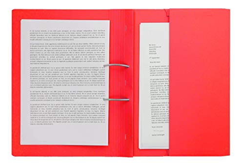 Image of Exaclair Forever Pocket Spiral File Foolscap, Red, Pack 25